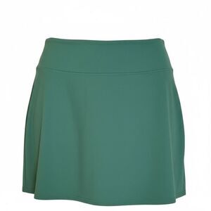 Real Essentials Active High Waisted Pockets Athletic Tennis Golf Skort Green 1X